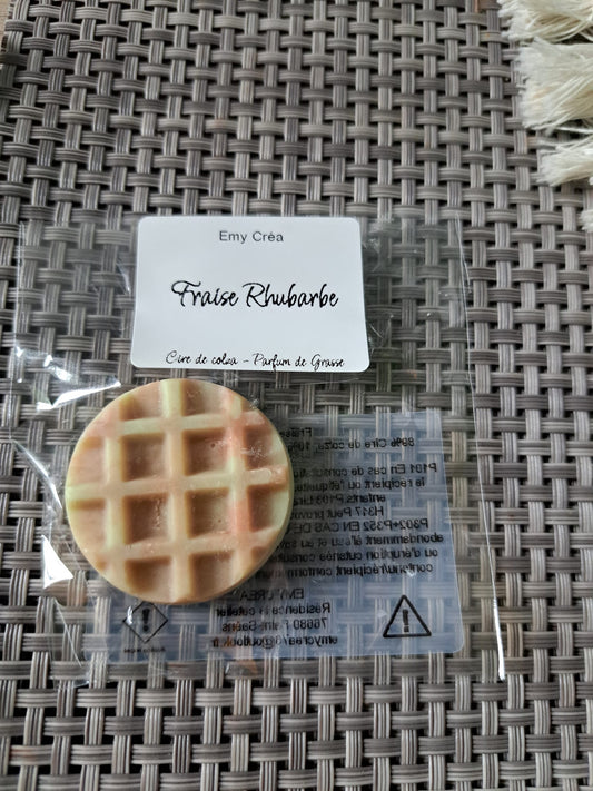 Gaufre Fraise Rhubarbe